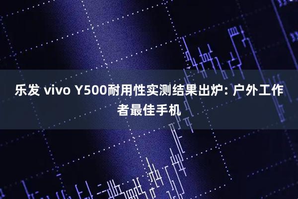 乐发 vivo Y500耐用性实测结果出炉: 户外工作者最佳手机